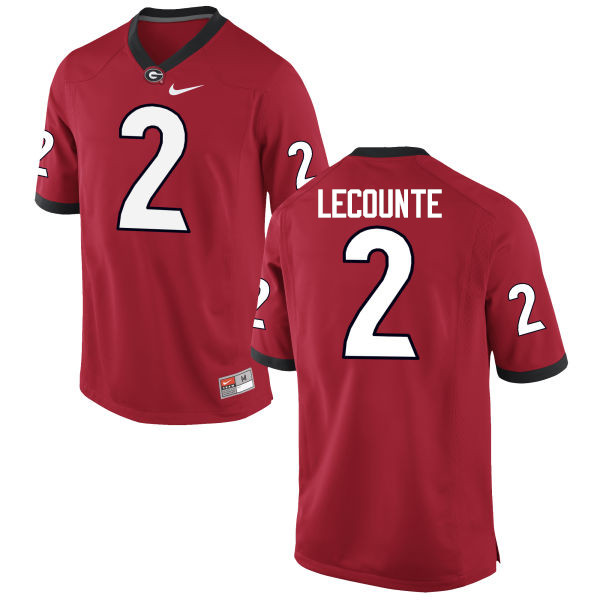 Men Georgia Bulldogs #2 Richard LeCounte College Football Jerseys-Red - Click Image to Close